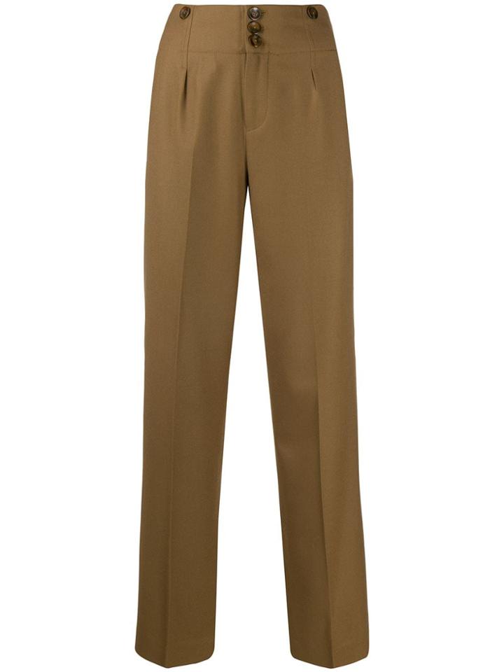 Pt01 V Notched Waist Trousers - Neutrals