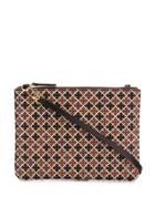 By Malene Birger Mosaic Print Clutch - Brown