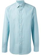 Salvatore Piccolo Classic Shirt, Men's, Size: 42, Blue, Cotton