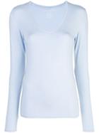 Majestic Filatures Loose-fit Knitted Top - Blue