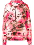 Msgm Pink Abstract Hoodie