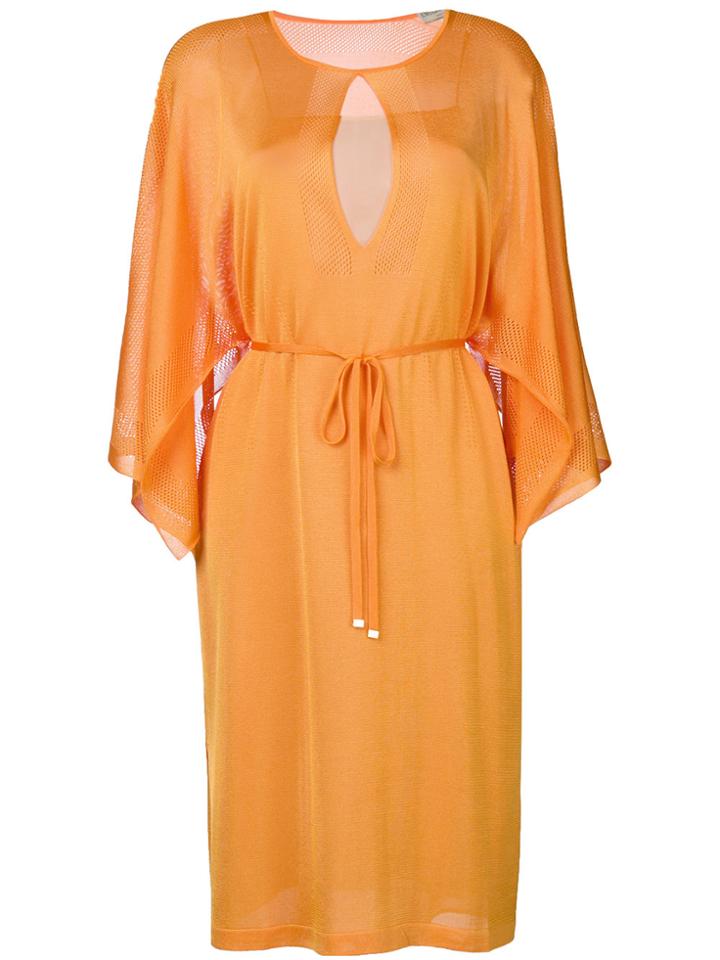 Emilio Pucci Cut-out Detail Dress - Yellow & Orange