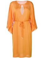 Emilio Pucci Cut-out Detail Dress - Yellow & Orange
