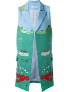 Vivetta Embroidered Details Sleeveless Jacket