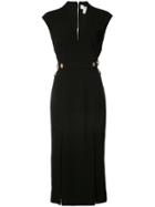 Rebecca Vallance V-neck Fitted Dress - Black