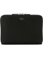 Salvatore Ferragamo Zip Around Clutch - Black