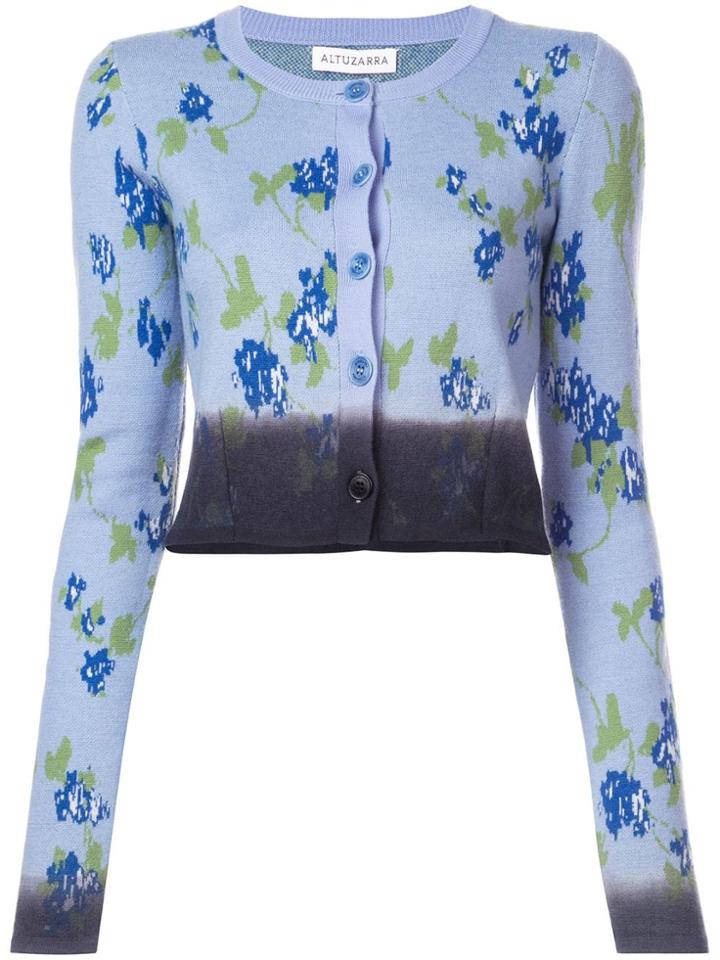 Altuzarra 'zannone' Knit Cardigan - Blue