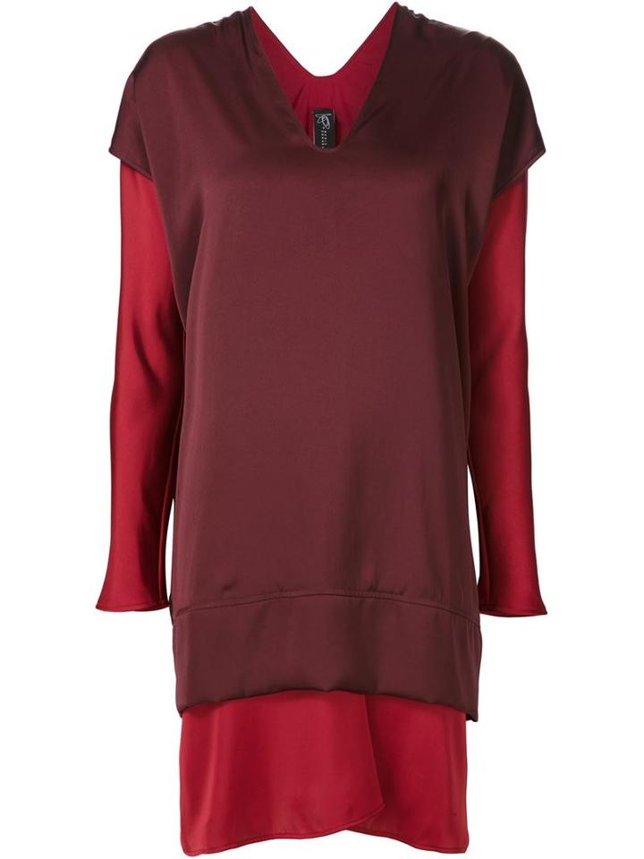 Zero + Maria Cornejo V-neck Layer Dress