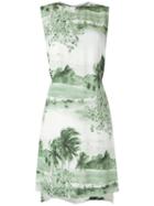 Osklen Sleeveless Sixties Printed Dress - Green