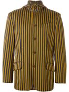 Jean Paul Gaultier Vintage Striped Blazer, Men's, Size: 40, Yellow/orange