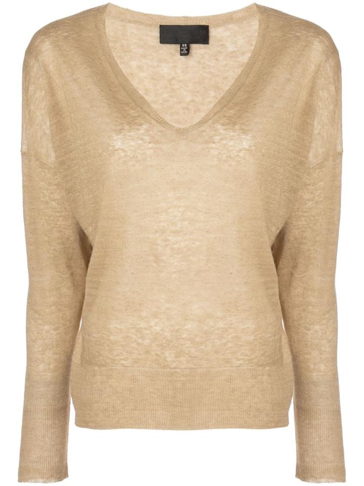 Nili Lotan V-neck Sweater - Yellow