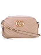 Gucci Gg Marmont Shoulder Bag, Brown, Calf Leather