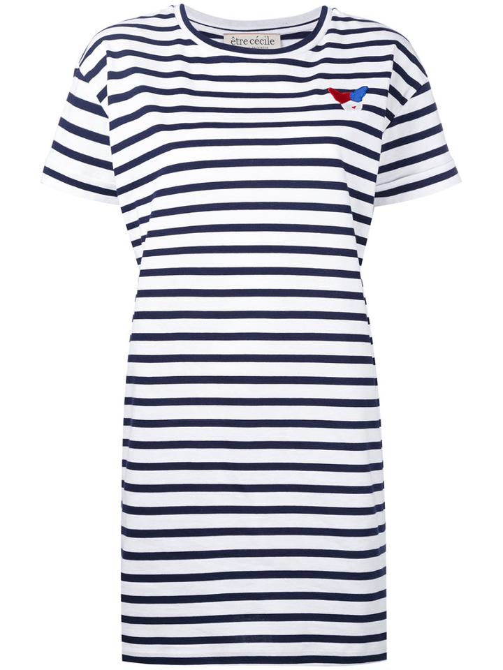 Être Cécile - Brenton Stripes T-shirt - Women - Cotton - S, Women's, White, Cotton