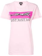 Just Cavalli Logo Patch T-shirt - Pink