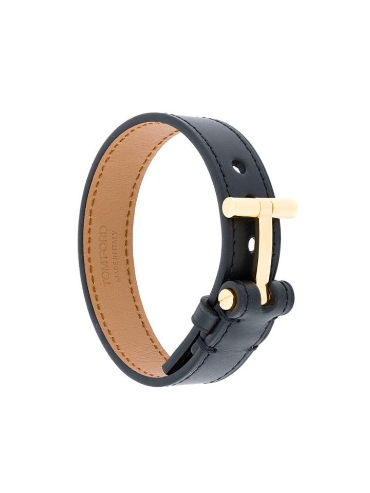Tom Ford Buckle Detail Bracelet - Black