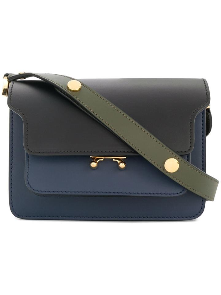 Marni Trunk Shoulder Bag Small - Blue
