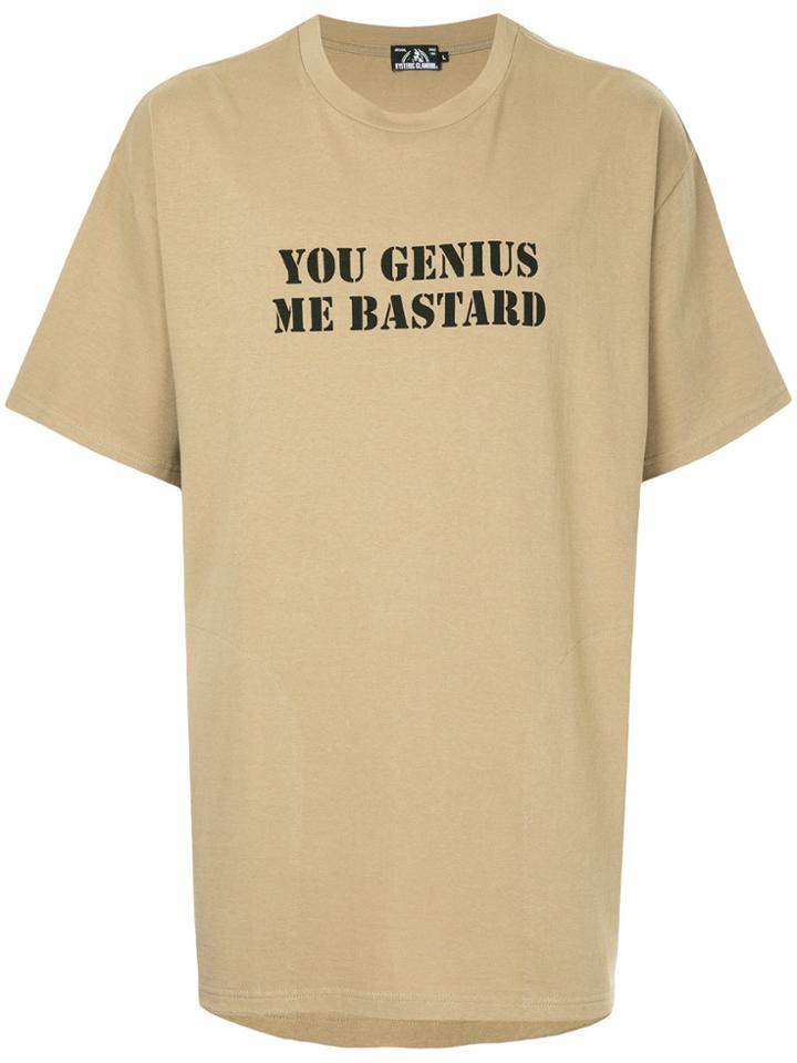 Hysteric Glamour You Genius T-shirt - Brown
