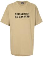 Hysteric Glamour You Genius T-shirt - Brown