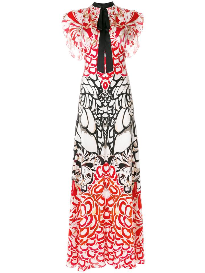 Temperley London Blaze Printed Maxi Dress - White