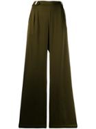 Mother Of Pearl Bridget Flared Trousers - Green