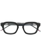 Thom Browne Eyewear Bold Framed Glasses - Black