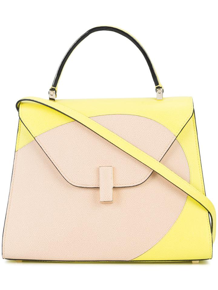 Valextra Foldover Shoulder Bag - Yellow & Orange