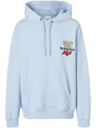 Burberry Monogram Motif Hooded Sweatshirt - Blue