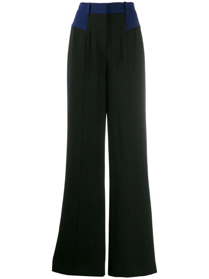 Diane Von Furstenberg Crepe Wide-leg Trousers - Black