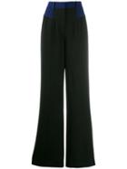 Diane Von Furstenberg Crepe Wide-leg Trousers - Black