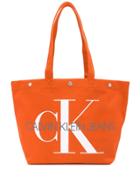 Calvin Klein Jeans Utility Tote Bag - Orange
