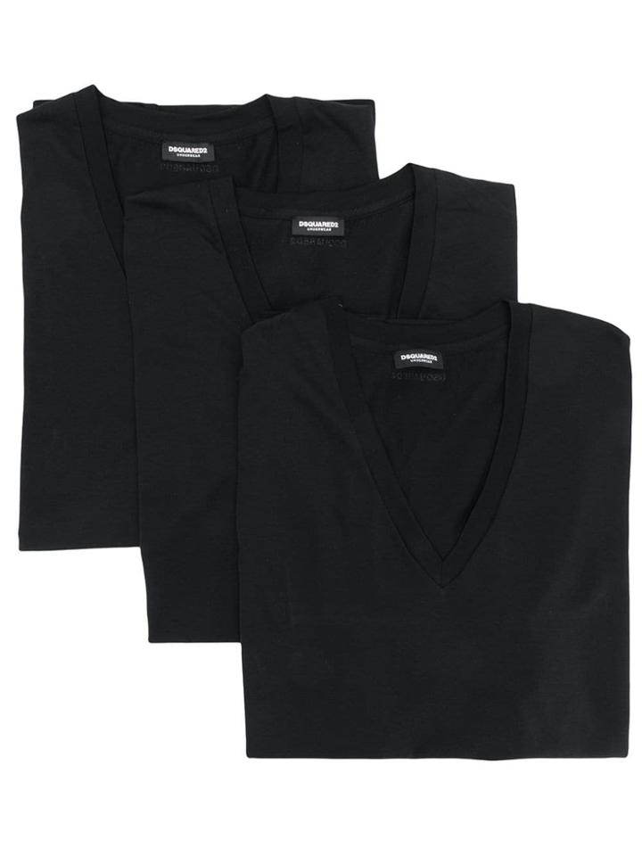 Dsquared2 V-neck T-shirt Set - Black