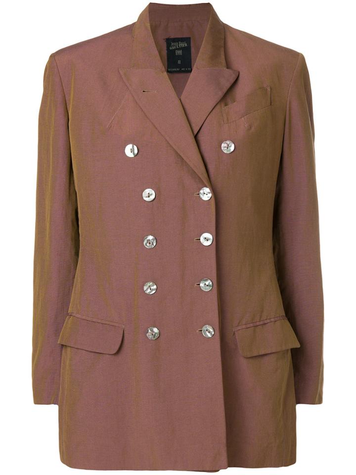 Jean Paul Gaultier Vintage Double Breasted Blazer - Brown