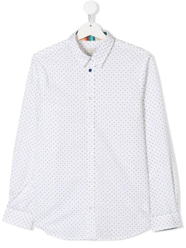 Paul Smith Junior Teen Airplane-print Shirt - White