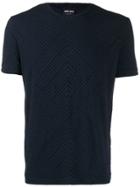 Giorgio Armani Geometric Print T-shirt - Blue