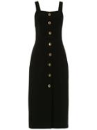 Nk Buttoned Midi Dress - Black
