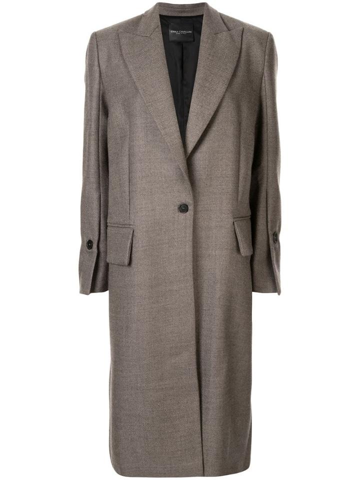 Erika Cavallini Magnani Single Breasted Overcoat - Neutrals