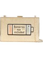 Anya Hindmarch Batteries Not Included Print Imperial Clutch, Women's, Grey