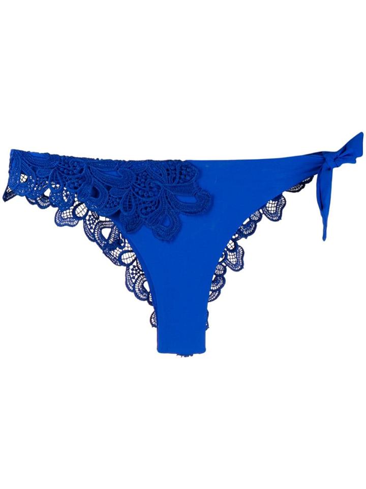 Ermanno Scervino Lace Bikini Bottoms - Blue