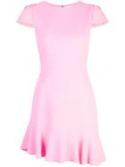 Alice+olivia Asymmetric Short Dress - Pink