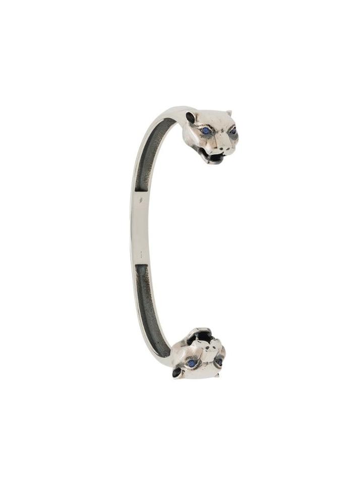 Nove25 Panthers Bangle - Silver