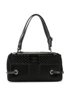 Chanel Vintage Velour Shoulder Bag - Black
