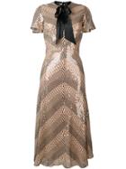 Temperley London Platinum Midi Dress - Neutrals