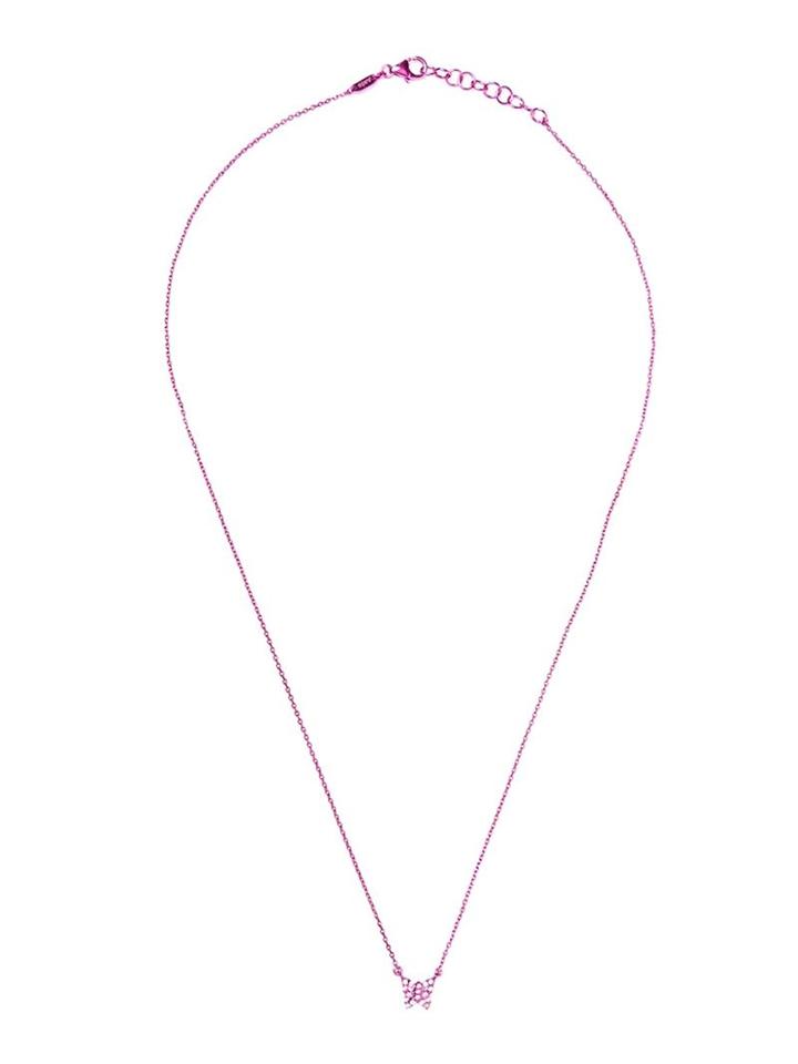 As29 Diamond Butterfly Necklace, Women's, Pink/purple