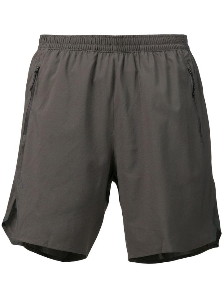 Adidas Logo Track Shorts - Grey