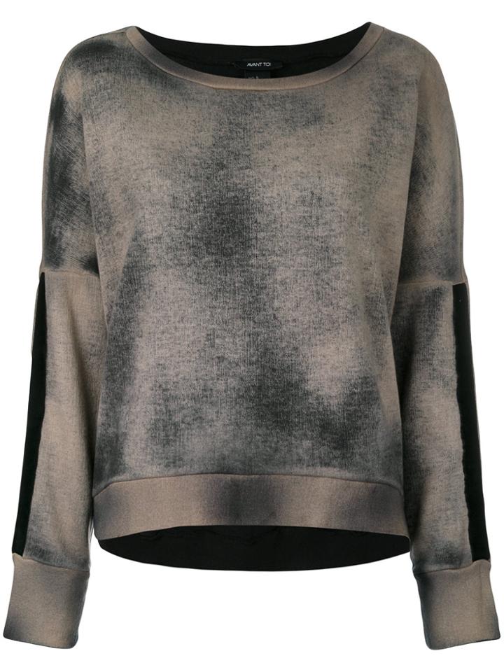 Avant Toi Tie Dye Sweater - Grey