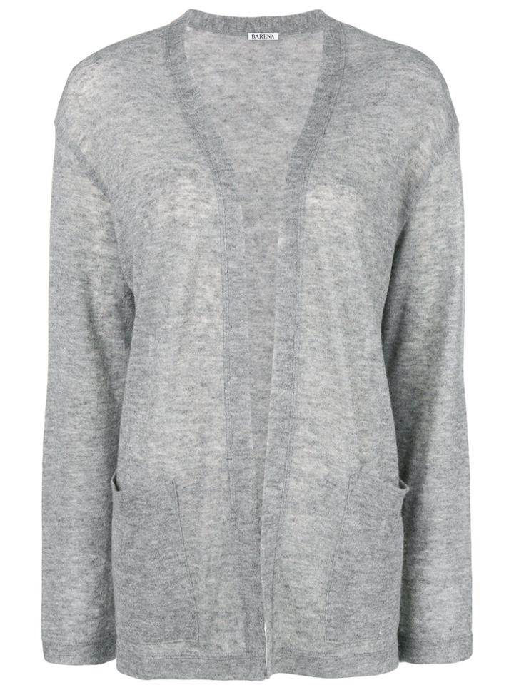 Barena Open Front Cardigan - Grey