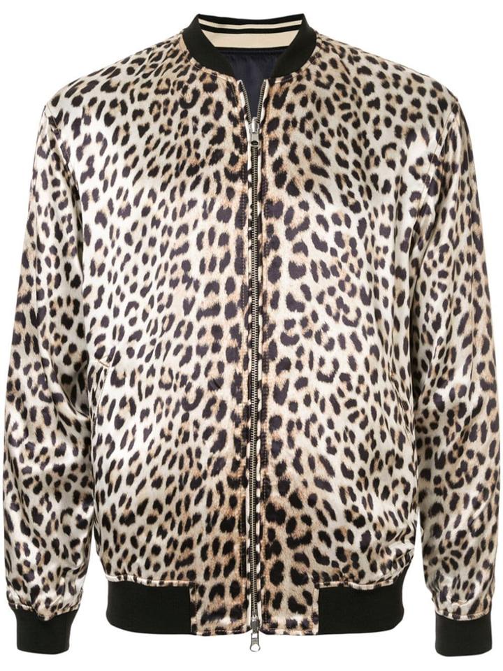 3.1 Phillip Lim Leopard Print Bomber Jacket - Do Not Use - Beige