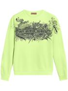 Burberry Doodle Print Cotton Sweatshirt - Green