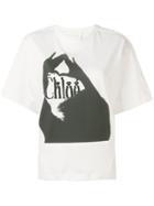 Chloé Logo Print T-shirt - White