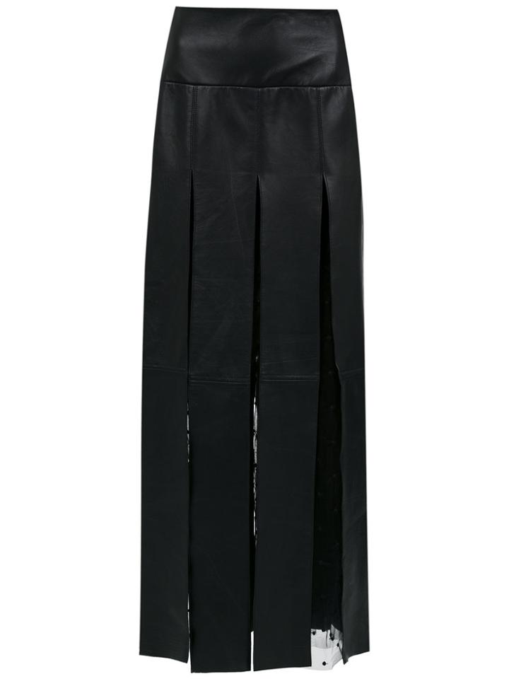 Andrea Bogosian Long Panelled Skirt - Black